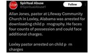Authorities believe that additional charges can be filed, (Image via Spiritual Abuse/Twitter)